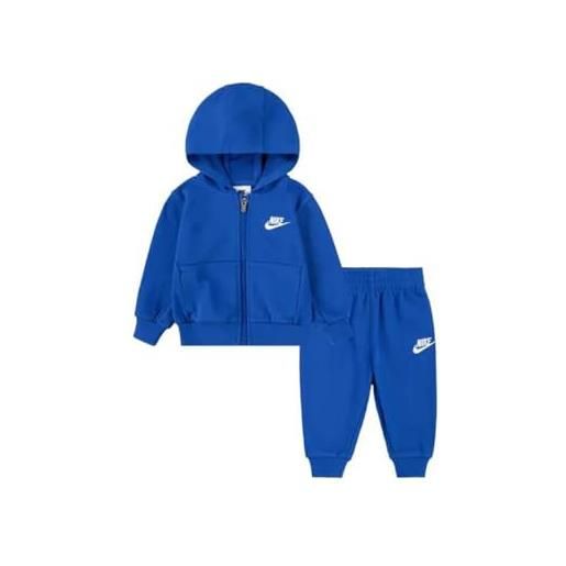 Nike tuta bimbo lbr fz club set 66m485 (blu royal, 18 mesi)