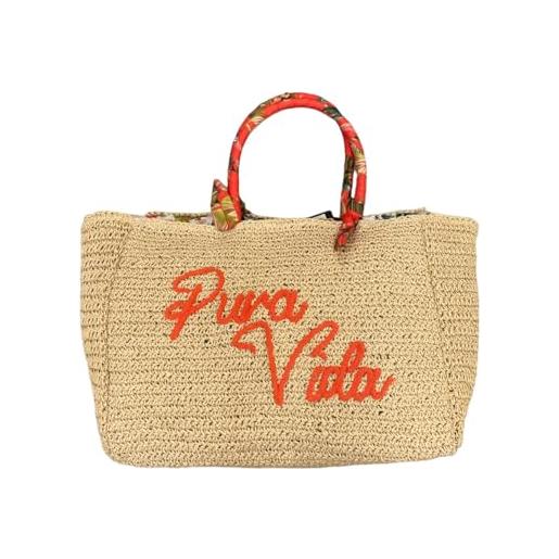 Liu Jo Jeans liu. Jo borsa mare bande in paglia va4191 t0300 living coral jungle