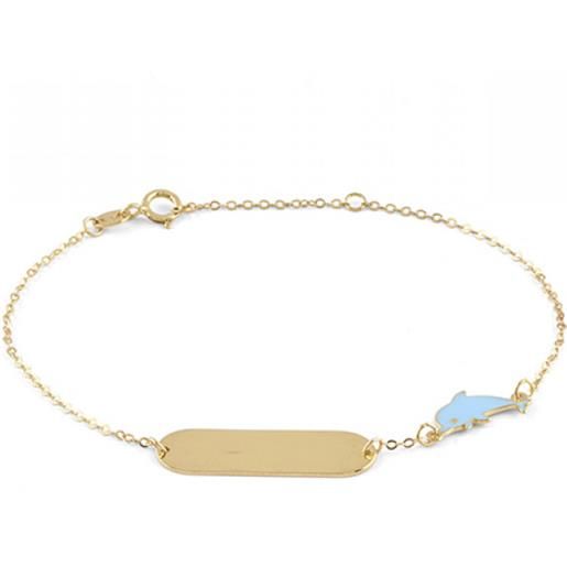 Bliss bracciale my baby delfino oro giallo e smalto