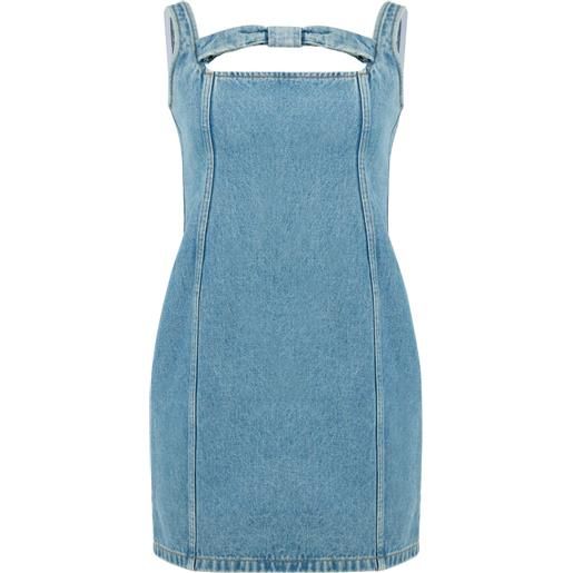 Nina Ricci abito corto denim - blu