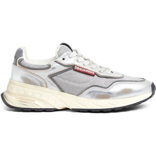 DSQUARED2 sneakers con effetto vissuto - grigio