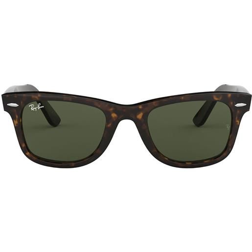 Ray-Ban occhiali da sole rb2140 902 wayfarer classic original marrone/verde g-15 unisex