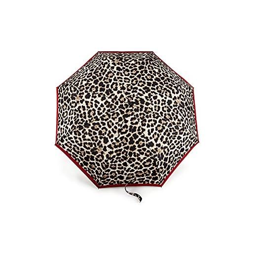 Fulton minilite ombrello, lusterous leopard print, forte leggero telaio resistente al vento, multicolore, taglia unica, classico