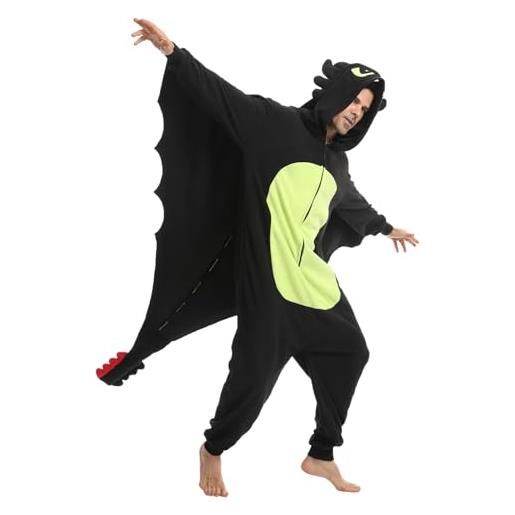 Tuta Intera Mothman Per Adulti - Costume Halloween Cosplay Con Ali E Occhi Rossi