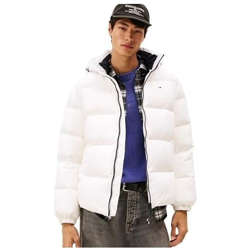 Tommy Jeans tjm essential down jacket ext dm0dm19786 altre giacche, verde (fatigue green), xxl uomo