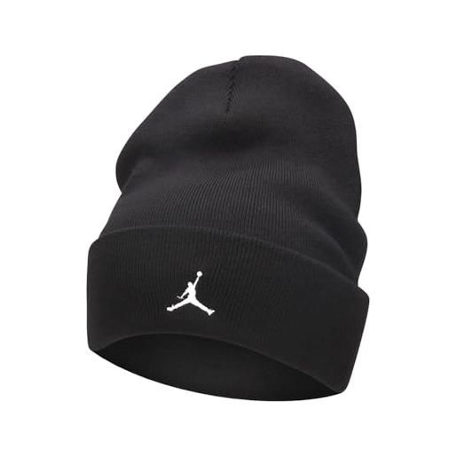 Nike u j peak ess cappelli, nero/bianco, taglia unica unisex-bambini e ragazzi