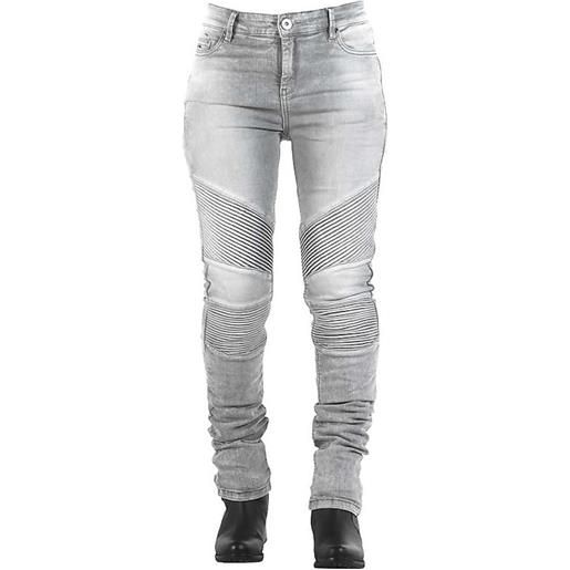 Overlap jeans moto donna Overlap stradale snow grey