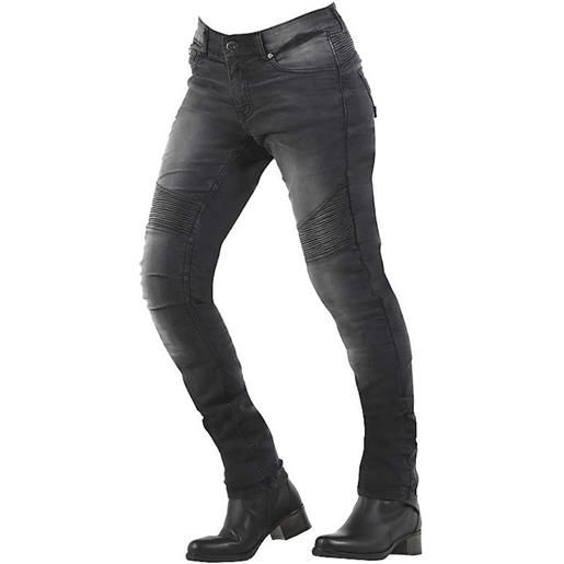 Overlap jeans moto donna Overlap black washed