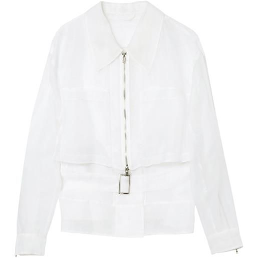 3.1 Phillip Lim giacca con cintura - bianco