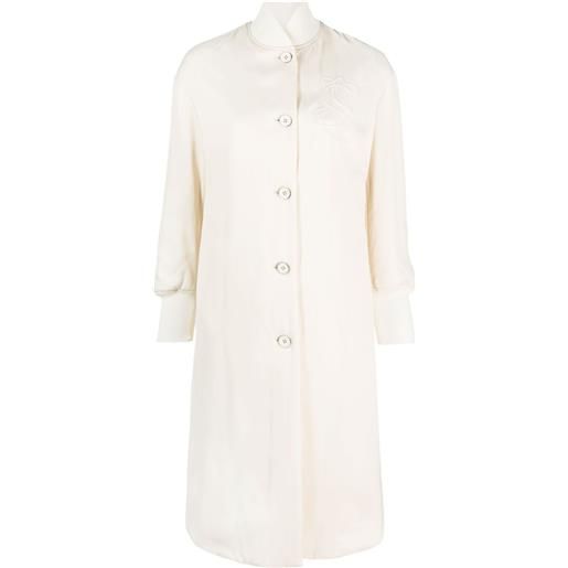 Jil Sander bomber con applicazione - bianco