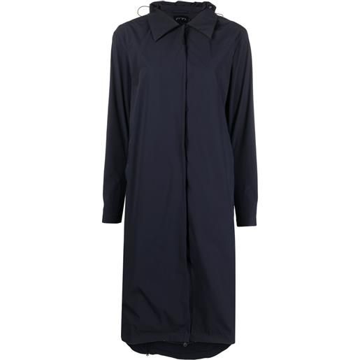 JOHANNA PARV trench con cappuccio - blu