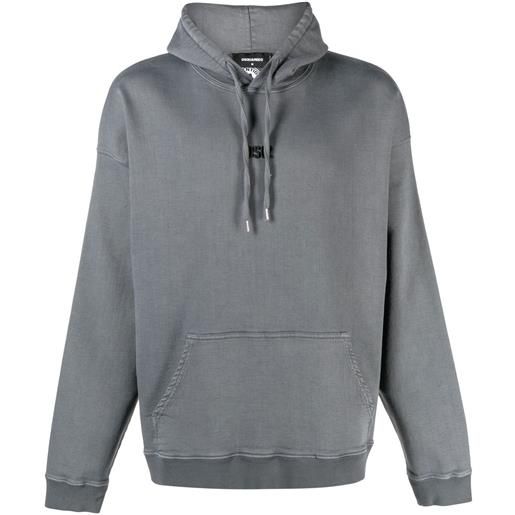 DSQUARED2 felpa con cappuccio - grigio