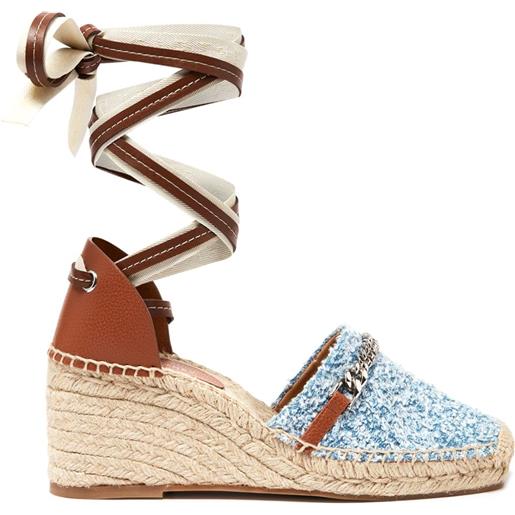 Stella McCartney espadrilles gaia denim boucle - blu