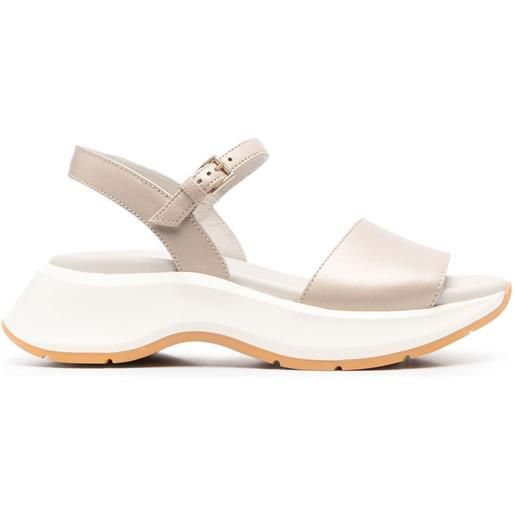 Hogan sandali a punta aperta - toni neutri
