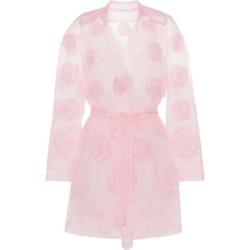 Viktor & Rolf cappotto con applicazione - rosa