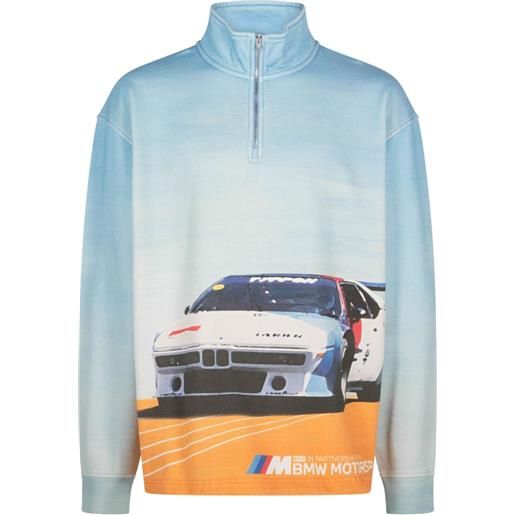 KITH felpa con zip KITH x bmw - blu