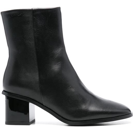 Calvin Klein stivaletti con punta quadrata 50mm - nero