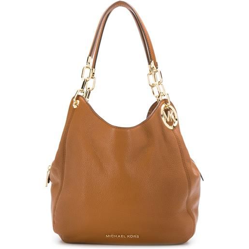 Michael Kors borsa a spalla lillie grande - marrone