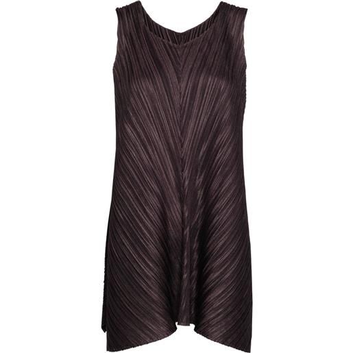 Pleats Please Issey Miyake tunica mellow pleats - viola