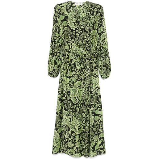 DVF Diane von Furstenberg abito lungo sal - verde