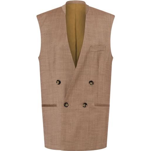 Philosophy Di Lorenzo Serafini gilet doppiopetto - toni neutri