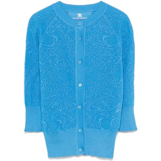Ermanno Scervino cardigan con pizzo - blu