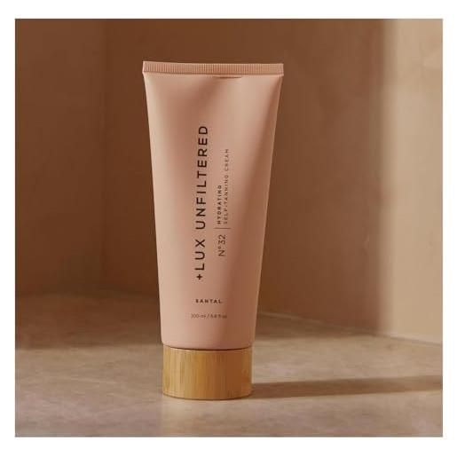 + Lux Unfiltered + lux non filtrato santal n°32 autoabbronzante idratante graduale - lozione autoabbronzante senza disordine, striature o trasferimento - lozione autoabbronzante graduale(santal)