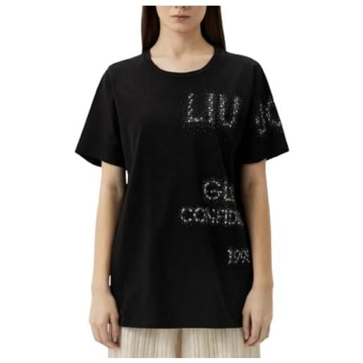 Liu Jo t-shirt manica corta ta4138js923 nero