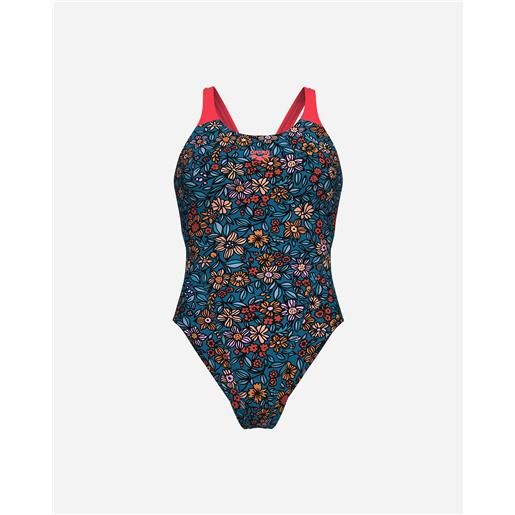 Arena micro floral w - costume piscina - donna - blu