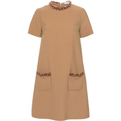 Viktor & Rolf abito con perline - marrone