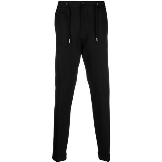 Billionaire pantaloni con ricamo - nero