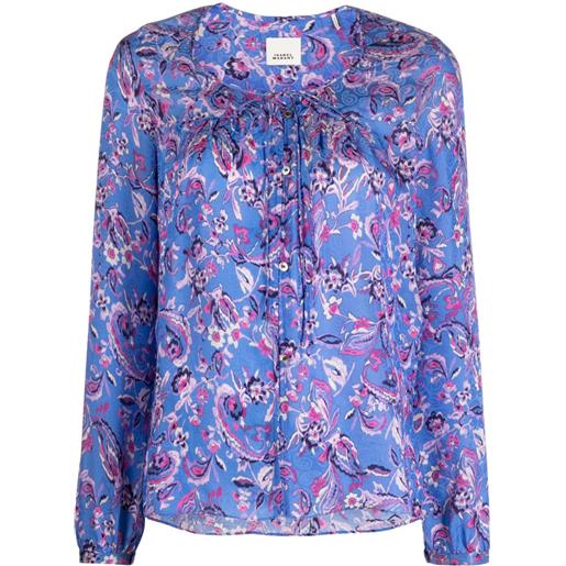 ISABEL MARANT blusa girocollo a fiori