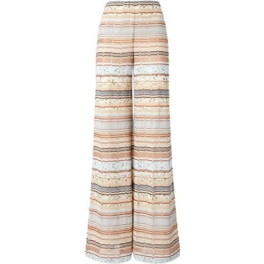 Missoni pantaloni a palazzo - toni neutri