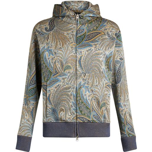 ETRO felpa con stampa paisley - blu