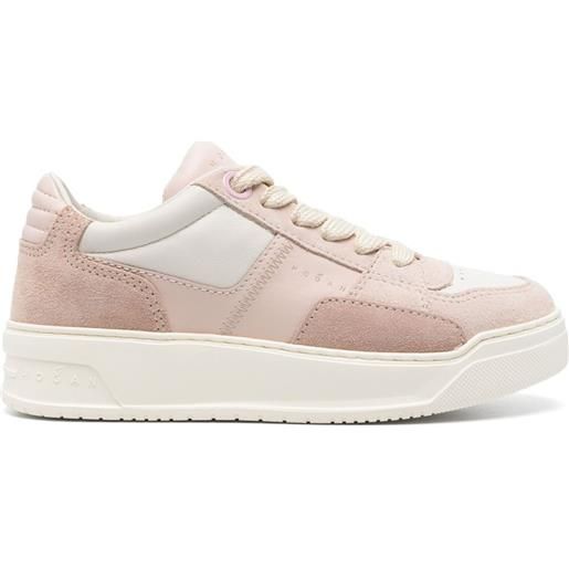 Hogan sneakers con design a inserti - rosa