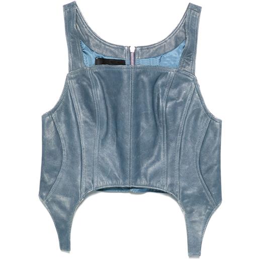 Manokhi top kristin - blu