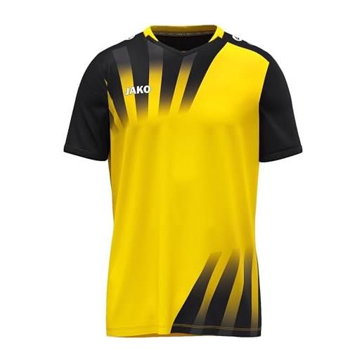 JAKO maglietta unisex vintage, a maniche corte, giallo/royal, m