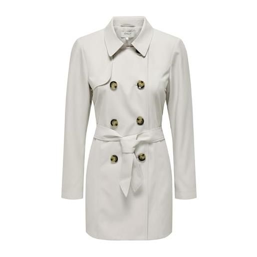 ONLY onlvalerie trenchcoat otw noos trench, raggio di luna, l donna