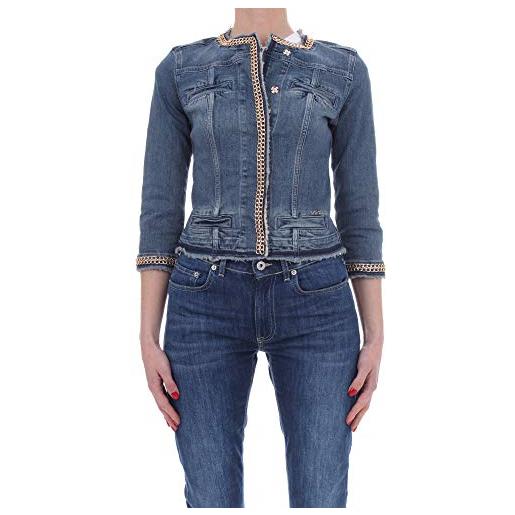 Liu Jo Jeans liu jo kate giacca di jeans, blu (den. Blue symbol wash 77556), 46 donna