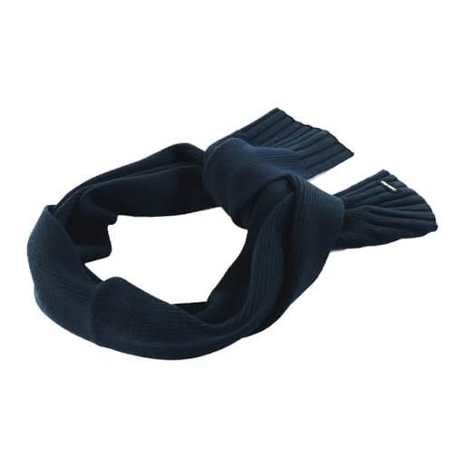 Calvin Klein elevated rib knit scarf ck navy