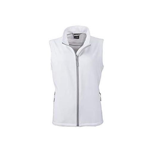 James & Nicholson - gilet softshell da donna per la promozione e il tempo libero bianco / bianco m