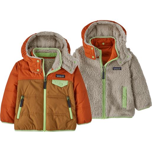 PATAGONIA baby reversible tribbles hoody nesb giacca outdoor ragazzo