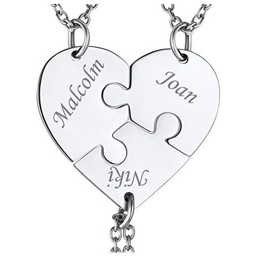 Collana Con Ciondolo A Cuore In Acciaio Inossidabile Pendenti Con Targhetta Cani Da 10 Pezzi Fidanzata, Regalo Romantico Di Compleanno 2024 Da 11,29 € | DHgate