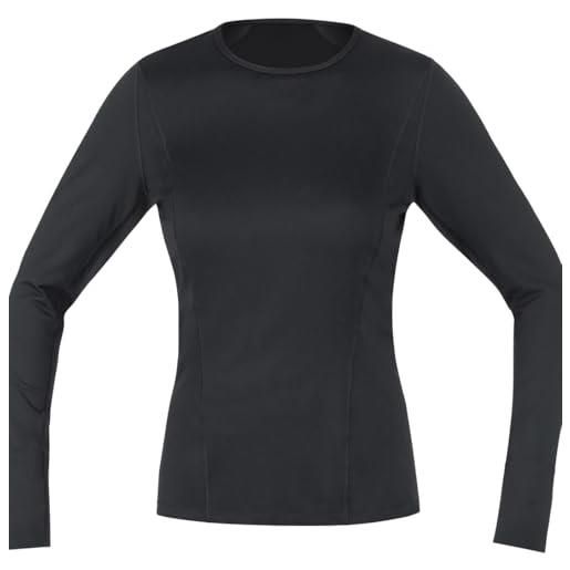GORE WEAR m maglia intima a maniche lunghe da donna, 42, nero
