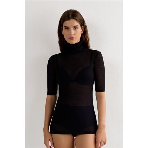 Intimissimi maglia collo alto ultranatural with cashmere nero