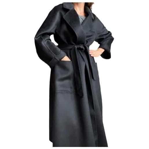 Yeuyyben cappotto da donna cappotto in cashmere double face in lana di cashmere giacca lunga in lana