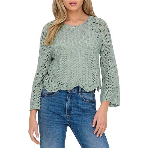 Only cropped knitted pullover