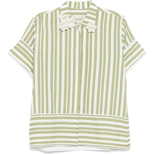 Bambah camicia a maniche corte raya - verde
