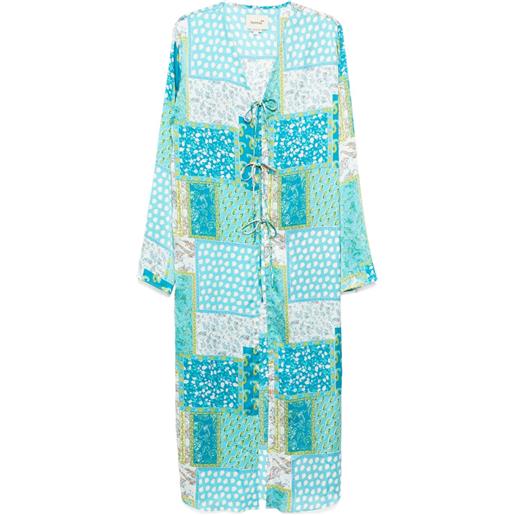 Bambah tunica lunga aqua - blu