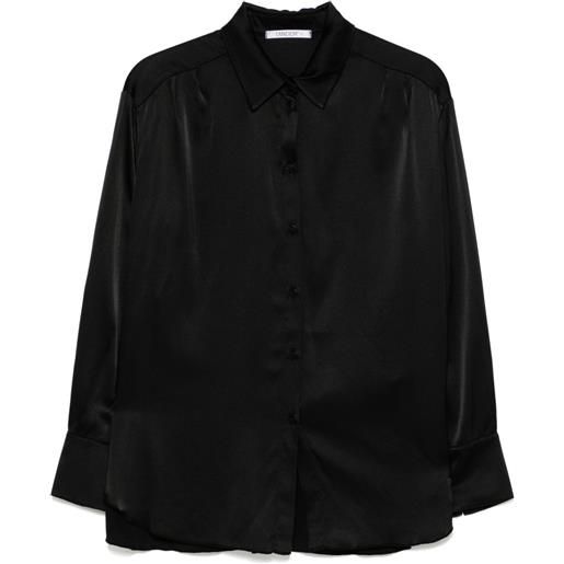 Transit camicia con colletto alla francese - nero